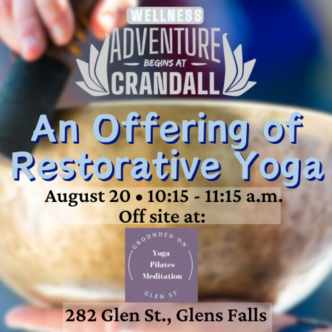 An offering of restorative yoga.