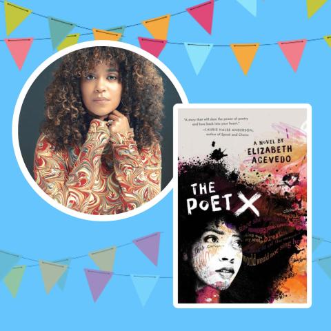 Headshot and cover of the book The Poet X