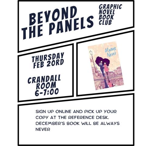 Picture of Beyond the Panels Graphic Novel Book Club with picture of Always Never