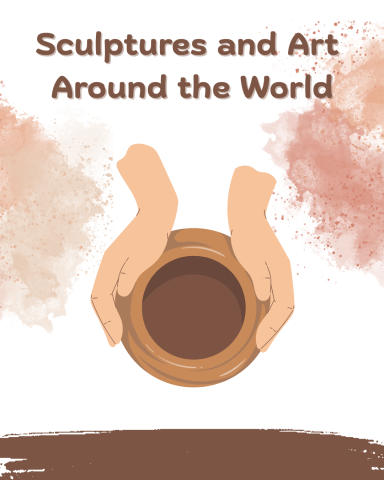 Illustration of hands working with pottery