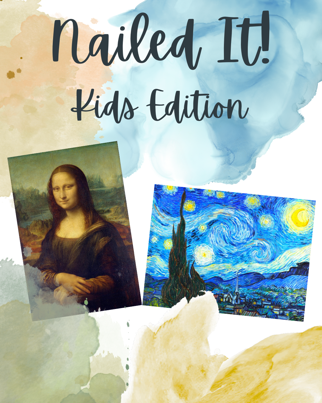 Images of the Mona Lisa and Starry Night