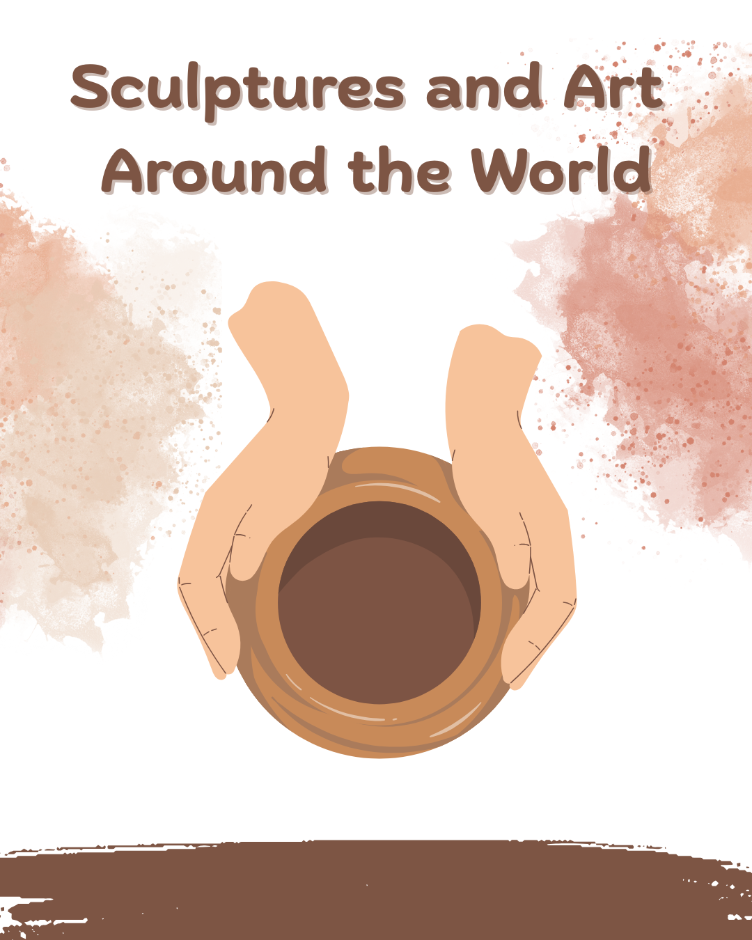 Illustration of hands working with pottery